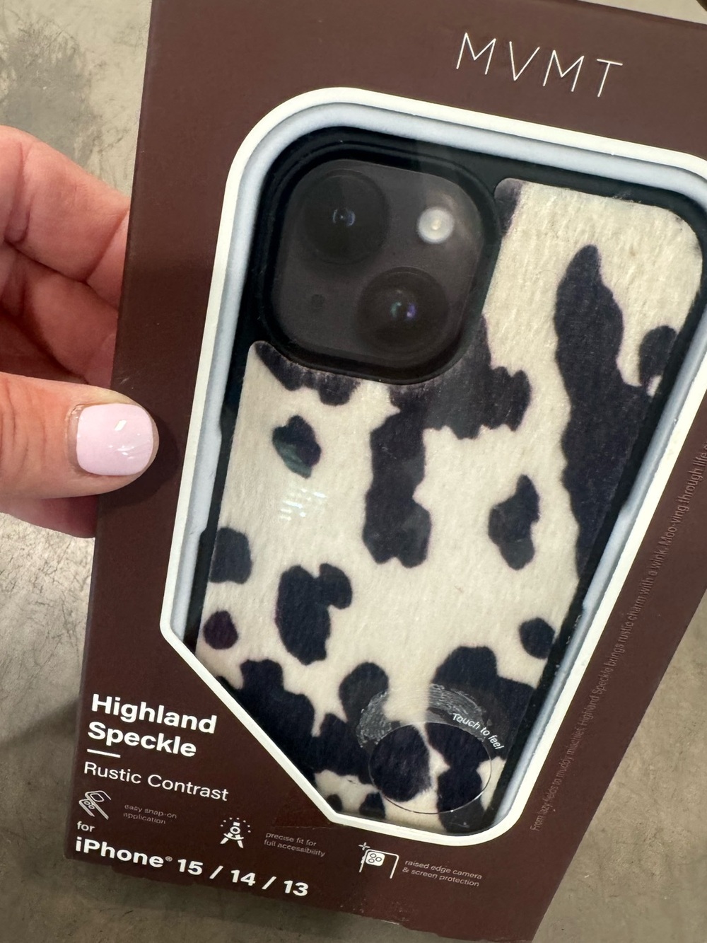 Highland COW print iPhone 15/14/13 case by MVMT! Cute classic and oh so cool 🐄